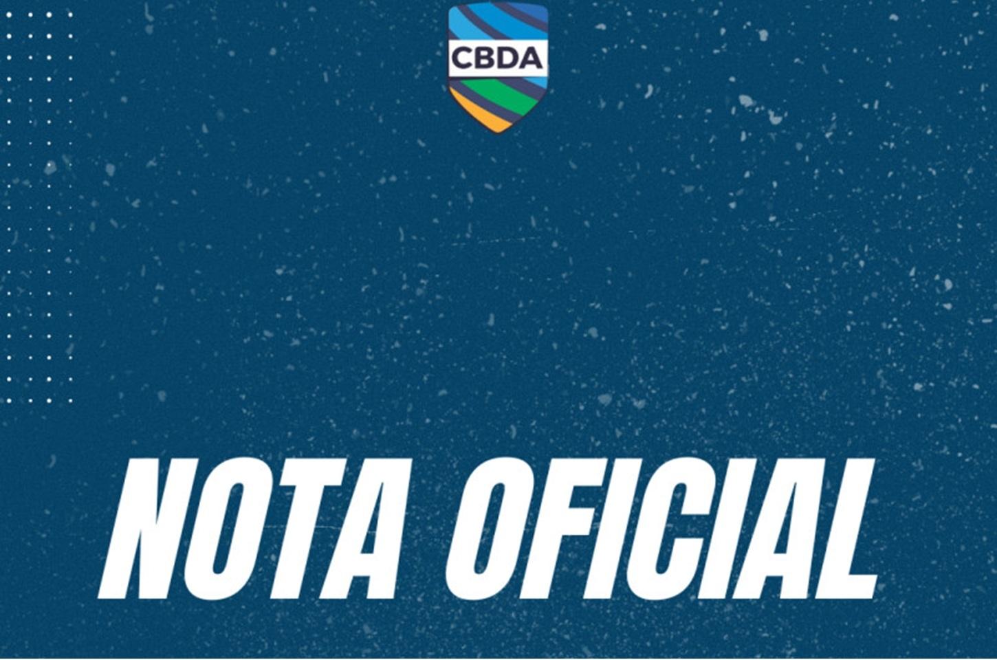 Nota oficial - Retorno do atleta Guilherme Caribé do Mundial de Singapura