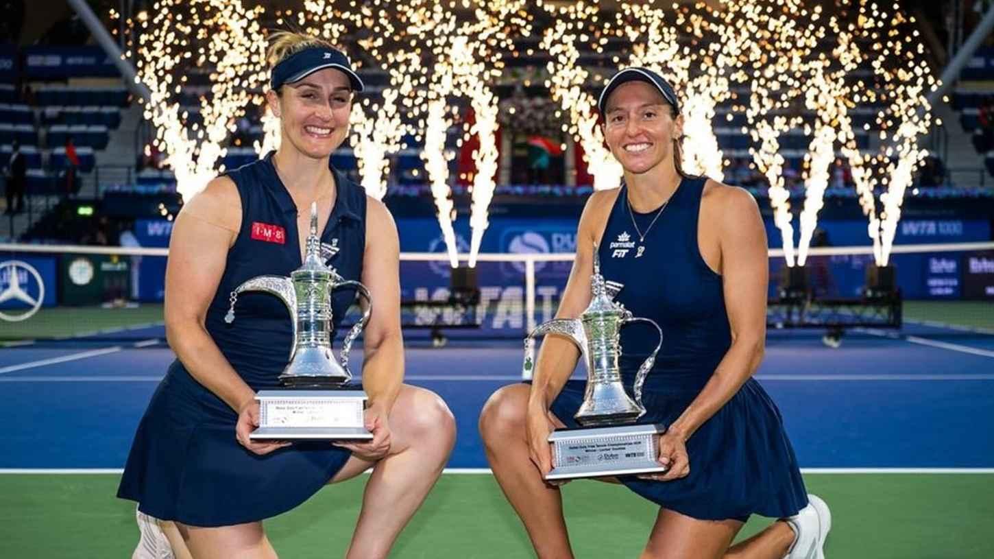 Luisa Stefani brilha, é campeã com Dabrowski em Dubai e volta ao top 10