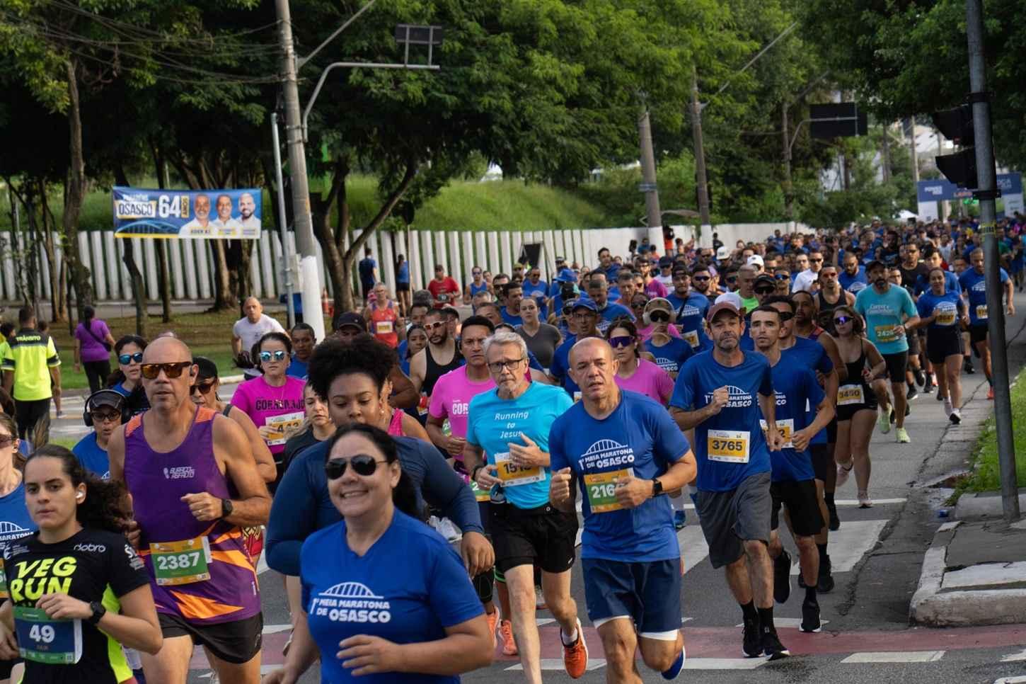 Osasco comemora 64 anos com festa do esporte na 1ª Meia Maratona da cidade