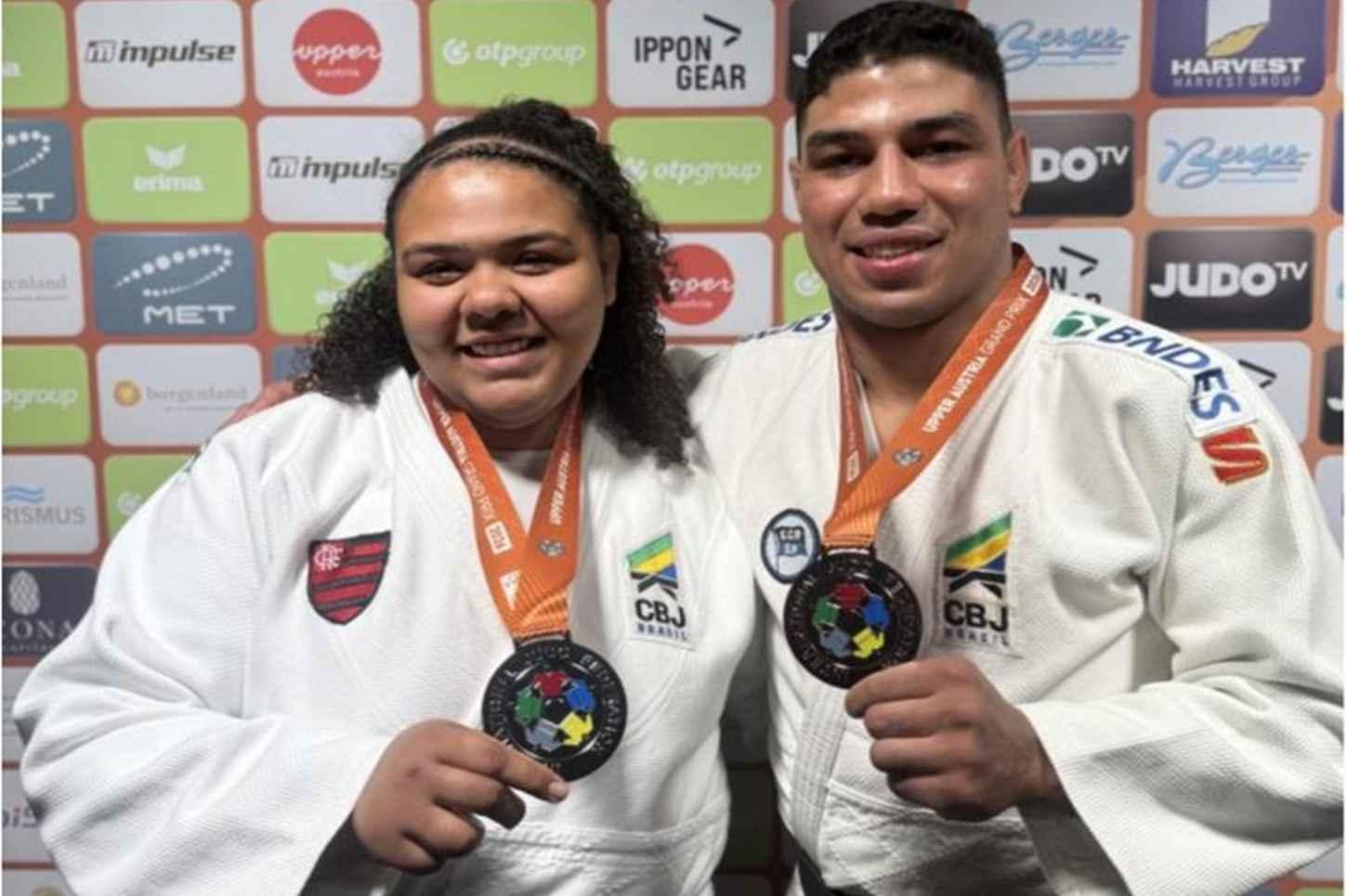 Judô brasileiro fecha Grand Prix da Áustria com prata de Giovanna Santos e bronze de Giovani Ferreira