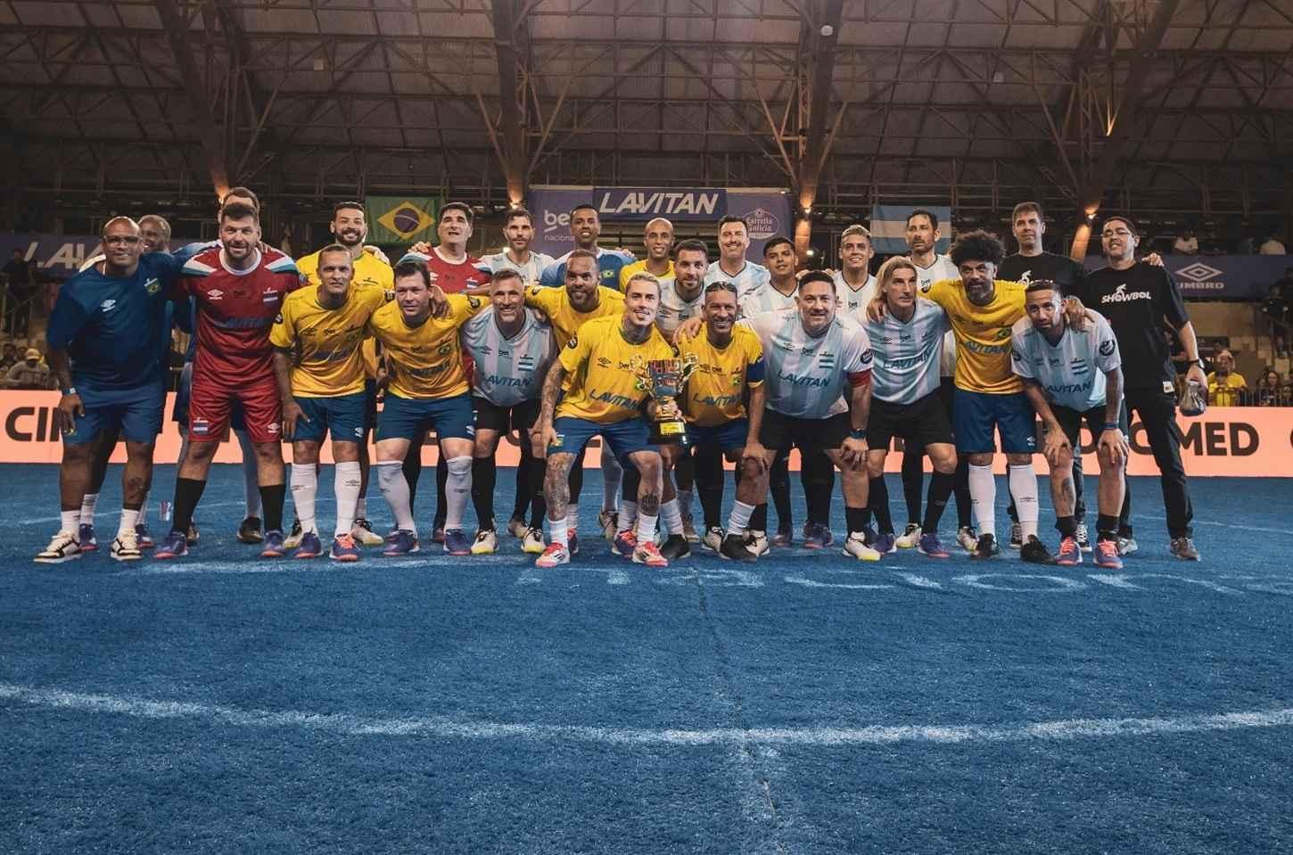 Revanche no Showbol! Brasil e Argentina voltam a duelar na tela da N Sports 