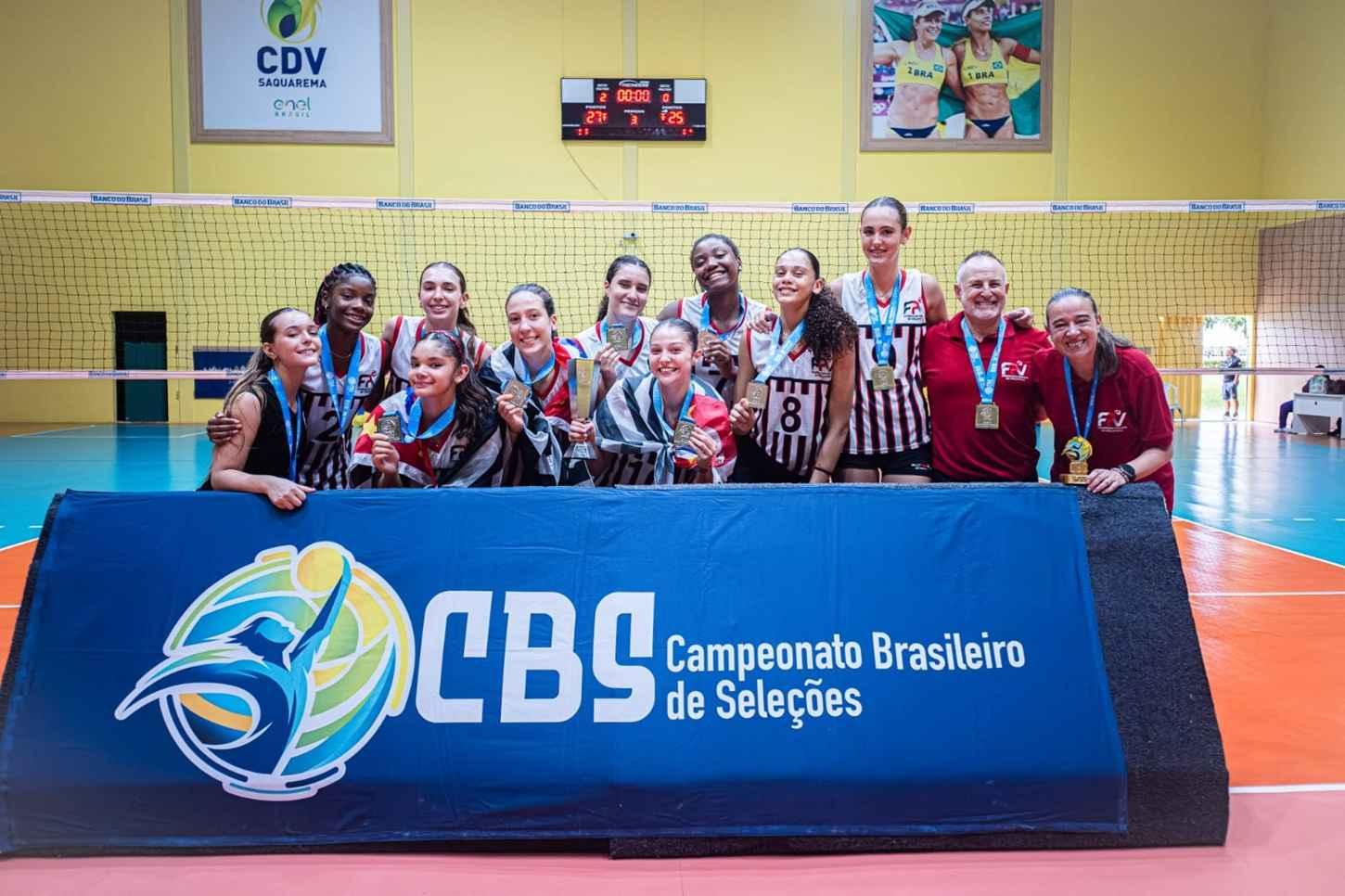 Seleção Paulista Sub16 Feminino garante o vice no Brasileiro de Seleções Sub-16