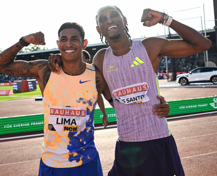 Alison dos Santos vence a Diamond League e Matheus Lima é terceiro nos 400m com barreiras