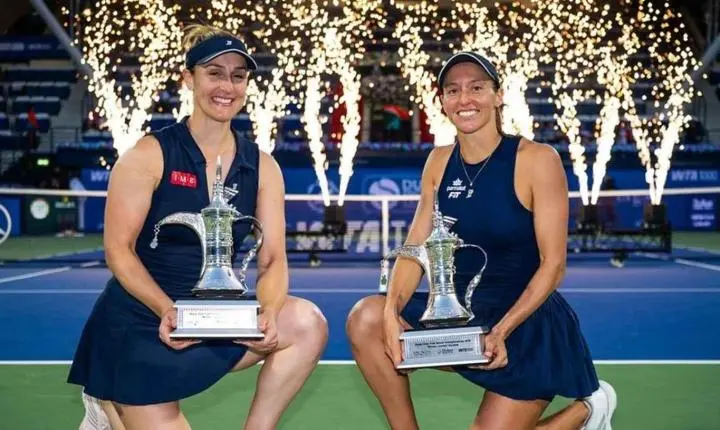 Luisa Stefani brilha, é campeã com Dabrowski em Dubai e volta ao top 10