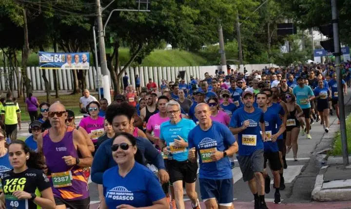 Osasco comemora 64 anos com festa do esporte na 1ª Meia Maratona da cidade